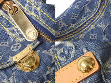画像をギャラリービューアに読み込む, 極美品 LOUIS VUITTON ルイヴィトン ショルダーバッグ バギーGM モノグラムデニム M95048 ブルー ゴールド金具 中古 58401