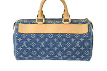 画像をギャラリービューアに読み込む, 極美品 LOUIS VUITTON ルイヴィトン ハンドバッグ ネオスピーディ モノグラムデニム M95019 ゴールド金具 中古 58404
