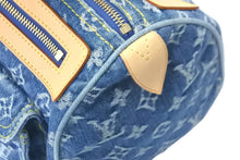 画像をギャラリービューアに読み込む, 極美品 LOUIS VUITTON ルイヴィトン ハンドバッグ ネオスピーディ モノグラムデニム M95019 ゴールド金具 中古 58404