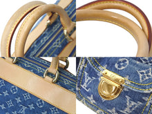 画像をギャラリービューアに読み込む, 極美品 LOUIS VUITTON ルイヴィトン ハンドバッグ ネオスピーディ モノグラムデニム M95019 ゴールド金具 中古 58404