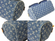 画像をギャラリービューアに読み込む, 極美品 LOUIS VUITTON ルイヴィトン ハンドバッグ ネオスピーディ モノグラムデニム M95019 ゴールド金具 中古 58404