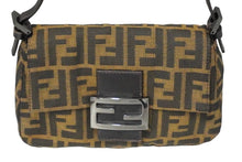 Load image into Gallery viewer, FENDI フェンディ ハンドバッグ マンマバケット ズッカ柄 キャンバス レザー ブラウン 良品 中古 58414