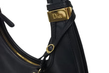 画像をギャラリービューアに読み込む, Christian Dior クリスチャンディオール 2008年 プレオウンド Diorita ホーボー ショルダーバッグ ブラック 美品 中古 58416