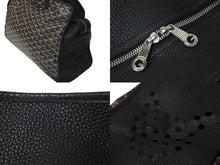 画像をギャラリービューアに読み込む, GOYARD ゴヤール トートバッグ アーディ PM BAE020181 ヘリンボーン柄 ブラック ブラウン シルバー金具 美品 中古 58417