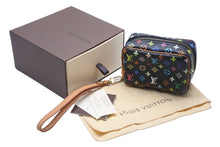 画像をギャラリービューアに読み込む, LOUIS VUITTON ルイヴィトン ポーチ M58034 トゥルース ワピティ モノグラムマルチカラー ブラック ゴールド金具 美品 中古 58422