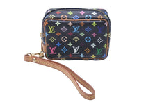 画像をギャラリービューアに読み込む, LOUIS VUITTON ルイヴィトン ポーチ M58034 トゥルース ワピティ モノグラムマルチカラー ブラック ゴールド金具 美品 中古 58422