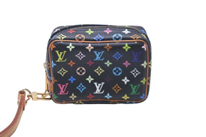 LOUIS VUITTON ルイヴィトン ポーチ M58034 トゥルース ワピティ モノグラムマルチカラー ブラック ゴールド金具 美品 中古  58422 – Casanova Vintage