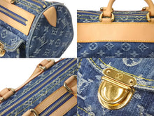 Load image into Gallery viewer, 極美品 LOUIS VUITTON ルイヴィトン ハンドバッグ M95019 ネオスピーディ モノグラムデニム ブルー ゴールド金具 中古 58441