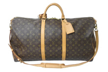 画像をギャラリービューアに読み込む, LOUIS VUITTON ルイヴィトン ボストンバッグ キーポル バンドリエール 60 モノグラム ブラウン M41412 鍵欠品 美品 中古 58448