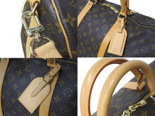 画像をギャラリービューアに読み込む, LOUIS VUITTON ルイヴィトン ボストンバッグ キーポル バンドリエール 60 モノグラム ブラウン M41412 鍵欠品 美品 中古 58448