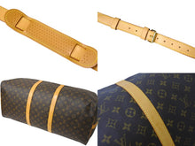 画像をギャラリービューアに読み込む, LOUIS VUITTON ルイヴィトン ボストンバッグ キーポル バンドリエール 60 モノグラム ブラウン M41412 鍵欠品 美品 中古 58448