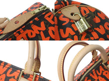画像をギャラリービューアに読み込む, 新品同様 LOUIS VUITTON ルイヴィトン M93705 スピーディ30 オランジュ モノグラム グラフィティ オレンジ ゴールド金具 中古 58451
