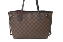画像をギャラリービューアに読み込む, LOUIS VUITTON ルイヴィトン トートバッグ ネヴァーフルPM ダミエキャンバス エベヌ N51109 ゴールド金具 美品 中古 58457