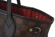 画像をギャラリービューアに読み込む, LOUIS VUITTON ルイヴィトン トートバッグ ネヴァーフルPM ダミエキャンバス エベヌ N51109 ゴールド金具 美品 中古 58457