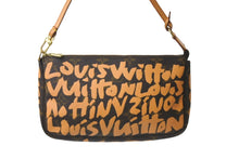 画像をギャラリービューアに読み込む, LOUIS VUITTON ルイヴィトン ハンドバッグ ポシェットアクセソワ―ル モノグラム グラフィティ M92193 ゴールド 美品 中古 58462