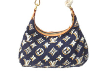 画像をギャラリービューアに読み込む, LOUIS VUITTON ルイヴィトン ビュルPM ハンドバッグ モノグラム M40238 ナイロン ブルーマリーヌ ゴールド金具 美品 中古 58474