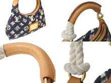 画像をギャラリービューアに読み込む, LOUIS VUITTON ルイヴィトン ビュルPM ハンドバッグ モノグラム M40238 ナイロン ブルーマリーヌ ゴールド金具 美品 中古 58474