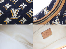 画像をギャラリービューアに読み込む, LOUIS VUITTON ルイヴィトン ビュルPM ハンドバッグ モノグラム M40238 ナイロン ブルーマリーヌ ゴールド金具 美品 中古 58474