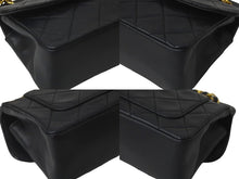 Load image into Gallery viewer, CHANEL シャネル ショルダーバッグ マトラッセ 1番台 ラムスキン 半丸フラップ ブラック ポーチ付き 美品 中古 58476