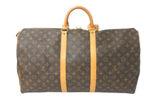 画像をギャラリービューアに読み込む, LOUIS VUITTON ルイヴィトン ボストンバッグ キーポル55 モノグラム M41424 ゴールド金具 美品 中古 58484