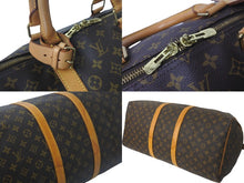 画像をギャラリービューアに読み込む, LOUIS VUITTON ルイヴィトン ボストンバッグ キーポル55 モノグラム M41424 ゴールド金具 美品 中古 58484