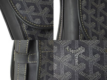 画像をギャラリービューアに読み込む, GOYARD ゴヤール ショルダーバッグ ベルヴェデールMM ヘリンボーン イニシャル入り グレー シルバー金具 美品 中古 58491