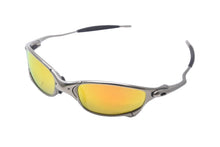 Load image into Gallery viewer, OAKLEY オークリー サングラス ジュリエット ミラーレンズ 金属フレーム ゴム イエロー グリーン シルバー 良品 中古 58494