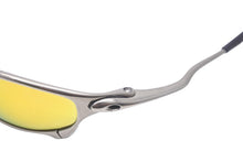 Load image into Gallery viewer, OAKLEY オークリー サングラス ジュリエット ミラーレンズ 金属フレーム ゴム イエロー グリーン シルバー 良品 中古 58494