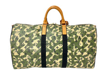 画像をギャラリービューアに読み込む, LOUIS VUITTON ルイヴィトン ×村上隆 キーポルバンドリエール55 モノグラムモフラージュ M95774 ゴールド金具 美品 中古 58514