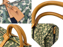 画像をギャラリービューアに読み込む, LOUIS VUITTON ルイヴィトン ×村上隆 キーポルバンドリエール55 モノグラムモフラージュ M95774 ゴールド金具 美品 中古 58514