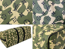 画像をギャラリービューアに読み込む, LOUIS VUITTON ルイヴィトン ×村上隆 キーポルバンドリエール55 モノグラムモフラージュ M95774 ゴールド金具 美品 中古 58514