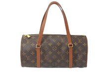 画像をギャラリービューアに読み込む, LOUIS VUITTON ルイヴィトン ハンドバッグ パピヨン30 モノグラムキャンバス 旧型 ポーチ付き M51365 ゴールド金具 美品 中古 58530