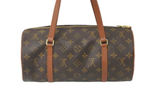 画像をギャラリービューアに読み込む, LOUIS VUITTON ルイヴィトン ハンドバッグ パピヨン30 モノグラムキャンバス 旧型 ポーチ付き M51365 ゴールド金具 美品 中古 58530