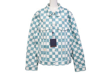 画像をギャラリービューアに読み込む, 新品未使用 LOUIS VUITTON ルイヴィトン デニムジャケット ダミエ RM2129 IM3 HLA20W ホワイト エメラルドグリーン サイズ50 58532