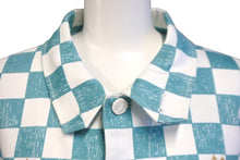 画像をギャラリービューアに読み込む, 新品未使用 LOUIS VUITTON ルイヴィトン デニムジャケット ダミエ RM2129 IM3 HLA20W ホワイト エメラルドグリーン サイズ50 58532