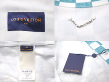 画像をギャラリービューアに読み込む, 新品未使用 LOUIS VUITTON ルイヴィトン デニムジャケット ダミエ RM2129 IM3 HLA20W ホワイト エメラルドグリーン サイズ50 58532