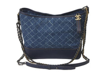 Load image into Gallery viewer, 極美品 CHANEL シャネル ショルダーバッグ ガブリエル ドゥ 25番台 デニム ココマーク シルバー ゴールド金具 美品 中古 58538