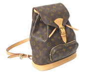 画像をギャラリービューアに読み込む, LOUIS VUITTON ルイヴィトン リュック・デイパック M51136 モンスリMM モノグラム ブラウン ゴールド金具 美品 中古 58540
