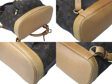 画像をギャラリービューアに読み込む, LOUIS VUITTON ルイヴィトン リュック・デイパック M51136 モンスリMM モノグラム ブラウン ゴールド金具 美品 中古 58540