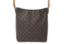 画像をギャラリービューアに読み込む, LOUIS VUITTON ルイヴィトン ショルダーバッグ M51145 モノグラム ルーピング コーティングキャンバス ブラウン 美品 中古 58541