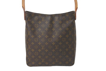 画像をギャラリービューアに読み込む, LOUIS VUITTON ルイヴィトン ショルダーバッグ M51145 モノグラム ルーピング コーティングキャンバス ブラウン 美品 中古 58541
