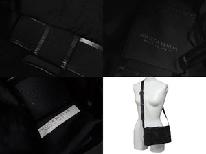 BOTTEGAVENETA ボッテガヴェネタ ショルダーバッグ カセット イントレチャート 737950VB1K08480 シルバー金具 美品 中古 58546