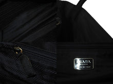 Load image into Gallery viewer, PRADA プラダ トートバッグ B6242 三角ロゴプレート ナイロン ブラック シルバー金具 イタリア製 ユニセックス 美品 中古 58561