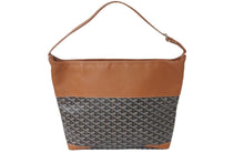 画像をギャラリービューアに読み込む, 極美品 GOYARD ゴヤール ワンショルダーバッグ グレナディン ヘリンボーン レザー PVC ブラウン シルバー金具 中古 58566