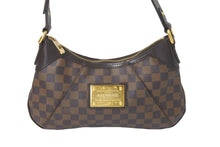 画像をギャラリービューアに読み込む, LOUIS VUITTON ルイヴィトン ハンドバッグ ワンショルダーバッグ テムズPM ダミエ・エベヌ N48180 ゴールド金具 美品 中古 58575