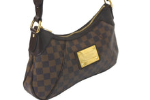 画像をギャラリービューアに読み込む, LOUIS VUITTON ルイヴィトン ハンドバッグ ワンショルダーバッグ テムズPM ダミエ・エベヌ N48180 ゴールド金具 美品 中古 58575