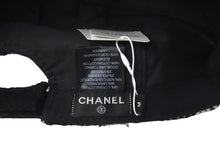 画像をギャラリービューアに読み込む, 新品未使用品 CHANEL シャネル キャップ 帽子 ツイード ココマーク イタリア製 ブラック ホワイト ユニセックス サイズM 中古 58580