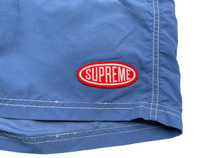 極美品 Supreme シュプリーム ナイロンペインターショーツ ワッペン ブルー ホワイト レッド サイズM 中古 58584