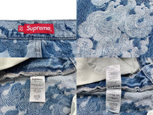 Load image into Gallery viewer, 極美品 Supreme シュプリーム ショートパンツ フレイムス ジャカード デニム バギーショーツ 2023年SS インディゴ 32 中古 58586