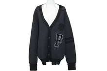Load image into Gallery viewer, 極美品 LOUIS VUITTON × Fragment ルイヴィトン×フラグメント ウールカーディガン グレー ブラック サイズXL 中古 58591
